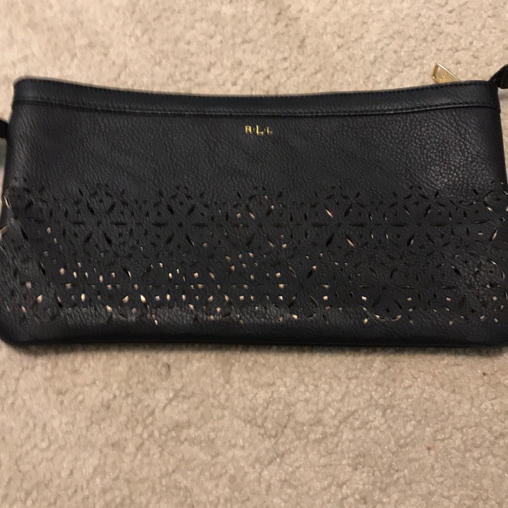 Black wristlet purse